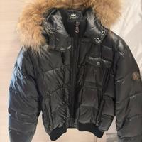 Giacchetto sleeveless nero lucido