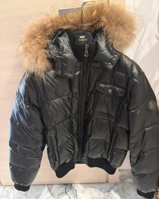 Giacchetto sleeveless nero lucido