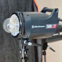 Elinchrom elc 500 hd coppia di flash da studio