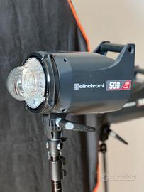 Elinchrom elc 500 hd coppia di flash da studio