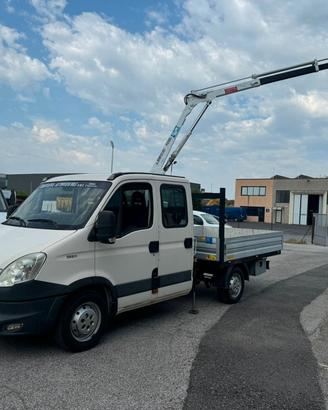 IVECO DAILY 35S11 DOKA CASSONE + GRU BONFIGLIOLI P