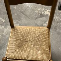 N 6 - Sedie in Legno massello e seduta in paglia