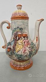 Vaso ceramica Capodimonte grande
