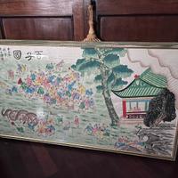 Quadro cinese 1943 白子圖 “dipinto dei 100 bambini”