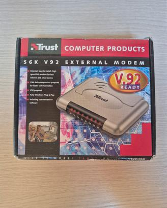 Modem Esterno  Trust 56K V.92 Serial / USB