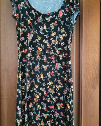 vestito tubino a fiori MANGO 