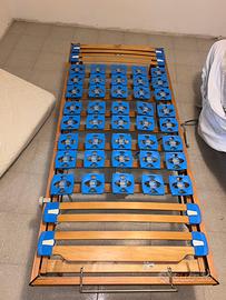 Rete elettrica a doghe in legno regolabili e motor