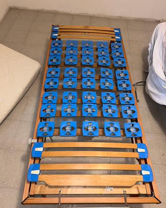 Rete elettrica a doghe in legno regolabili e motor