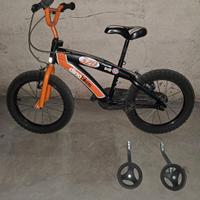 Bici BMX da 16" con/senza rotelle (da 107 a 125cm)