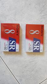 2 cassette nuove sony 8 m per videocamera