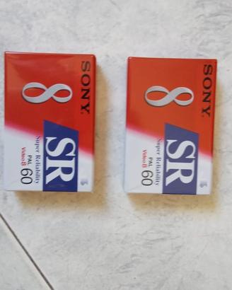 2 cassette nuove sony 8 m per videocamera