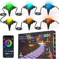 BOIROS Lampada da Esterno RGB 16 PCS Luci Giardino