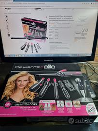 piastra per capelli con accessori ROWENTA