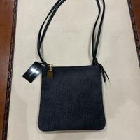 Borsa antiscippo Borbonese in agnello Nero