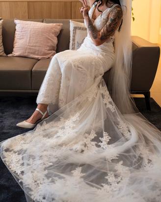 Abito da sposa + velo