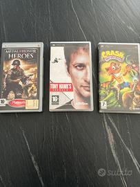 Lotto Giochi PSP- Crash, Tony Hawk, Medal of Honor