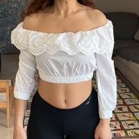 Top con pizzo sangallo Zara taglia Xs