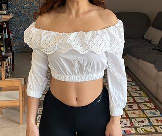 Top con pizzo sangallo Zara taglia Xs