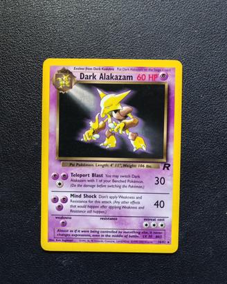 Dark Alakazam Exc+  Carte Pokemon Team Rocket 