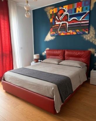 Letto matrimoniale contenitivo Fabel + materasso