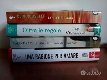 4 libri romanzo usati in blocco o singoli