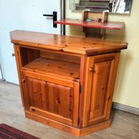 mobile console per ingresso in legno