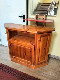 mobile console per ingresso in legno