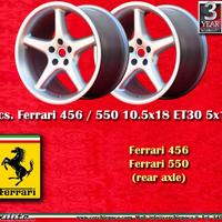 2 pz. cerchi Ferrari Maranello 456, 550 10.5x18 ET