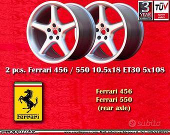 2 pz. cerchi Ferrari Maranello 456, 550 10.5x18 ET