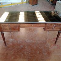 Scrivania in mogano con specchio