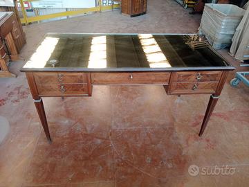 Scrivania in mogano con specchio