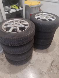 8 CERCHI IN LEGA + GOMME INVERNALI RENAULT CLIO 