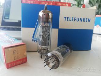 valvole Siemens Telefunken EL84 in perfetto stato  			