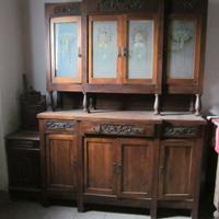 antica vetrina in noce