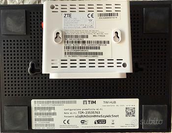 Modem Tim Hub e Convertitore Esterno Fibra Ottica