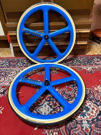 ENCORE Ruote a 5 razze in carbonio blu