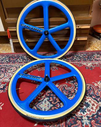 ENCORE Ruote a 5 razze in carbonio blu