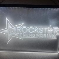 Insegna luminosa energy drink rockstar
