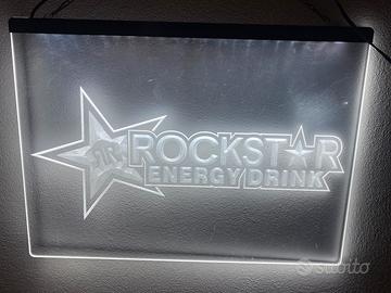 Insegna luminosa energy drink rockstar