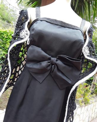 Black ceremony outfit abito tubino nero cerimonia