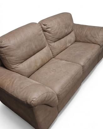 divano due posti pelle artigianale  comfort  nuovo