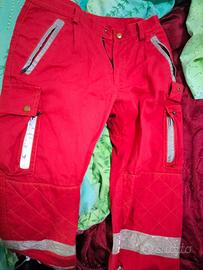 Pantaloni alta visibilità rossi