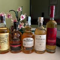 Single Malt Whiskey Lotto di 5 Bottiglie