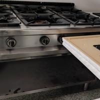 Cucina 6 fuochi professionale