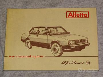 LIBRETTO USO E MANUTENZIONE ALFETTA 1.6-1.8-2.0