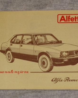 LIBRETTO USO E MANUTENZIONE ALFETTA 1.6-1.8-2.0