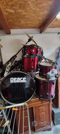 Batteria Peace con set piatti Meinl HCS
