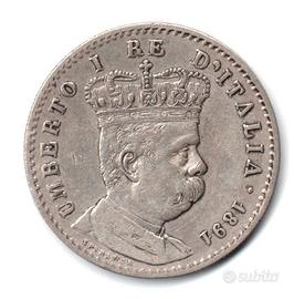 ITALIA ERITREA 1890 - NC 1 Lira  argento #WEU