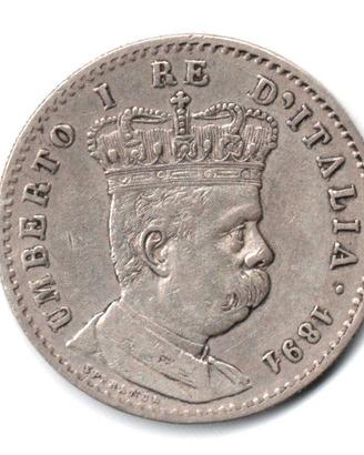 ITALIA ERITREA 1890 - NC 1 Lira  argento #WEU