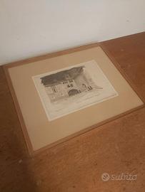 Quadro TRENTO LONGARETTI acquerello 40x20